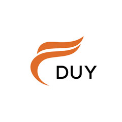 DUY creative minimalist letter logo.	