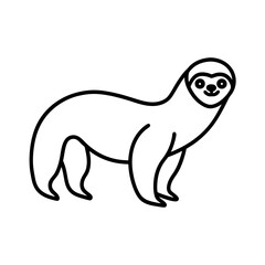 vector illustration of a seal