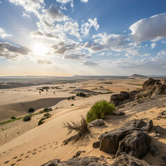 sand dunes in the desert