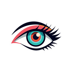 human eye vector illustration
