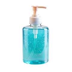 Hand sanitizer on white background PNG. Generative AI.
