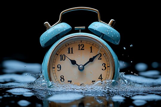 Drowning Alarm Clock with Time Runs Out.