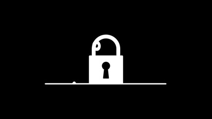 Abstract water drop binary code on lock