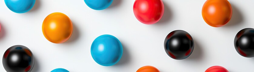 Fototapeta premium Colorful Eggs Flatlay