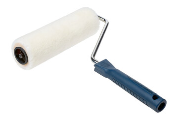 Vestan Paint Roller with Handle on a Plain Background.