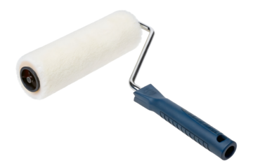 Vestan Paint Roller with Handle on a Plain Background.