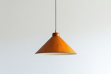 A modern lamp captured from an upward angle, clean and isolated on white,