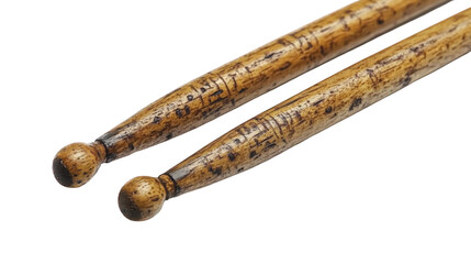 Vintage Drum Sticks with Intricate Carvings