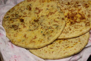 Fresh Moroccan Stuffed Bread, Aghroum Ntdount, Amazigh Bread