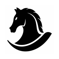 Horse Head Silhouette Icon – Logo Vector Design Template, Horse Logo Vector – Silhouette Icon Design,  Elegant Horse Head – Black Silhouette Art, Stallion Emblem – Equestrian Logo Template












