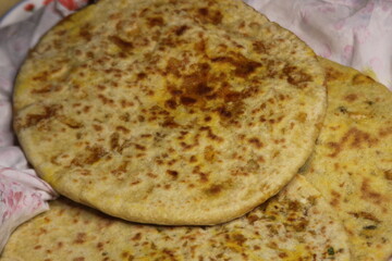 Fresh Moroccan Stuffed Bread, Aghroum Ntdount, Amazigh Bread