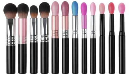 Various Makeup Brushes for Powder Application