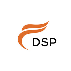 DSP creative minimalist letter logo.	