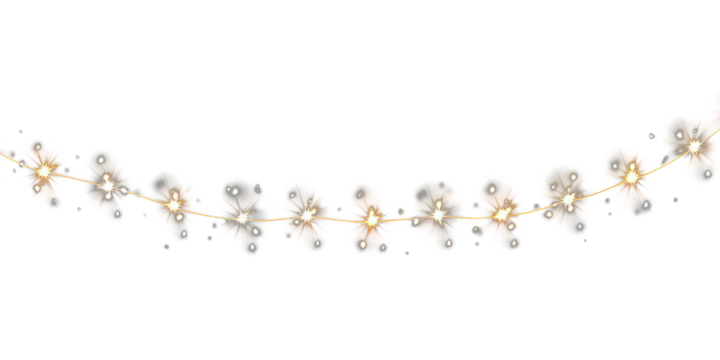 PNG Gold glowing light string lights celebration lighting.