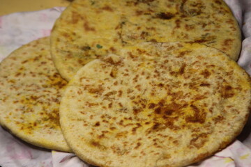 Fresh Moroccan Stuffed Bread, Aghroum Ntdount, Amazigh Bread