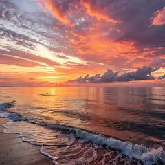 sunset at the beach
