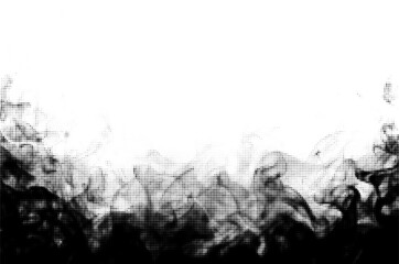 Vector halftone smoke effect black and white high-contrast transition design. Dotted retro monochrome pattern backdrop.