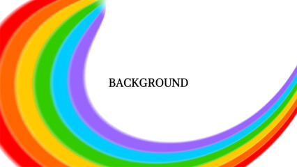 Abstract white background with rainbow design. Swirl. Pride Month Symbol	
