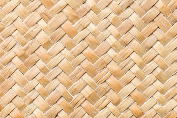 Basket texture. Wicker background. Wooden mat pattern. Decorative mesh. Stiped wood background.