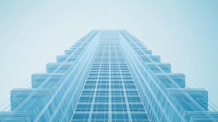 Obraz premium Edificio moderno vista desde abajo