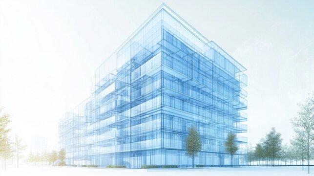 Edificio moderno dise&ntilde;o arquitect&oacute;nico