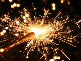 Sparklers Burst Night.