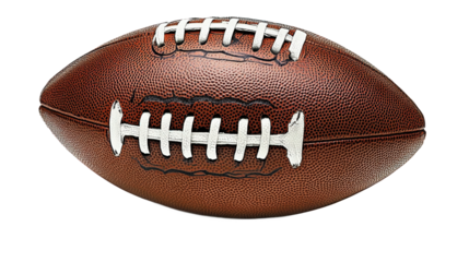 Close-up of a Brown American Football