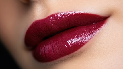 Obraz premium Close-up of beautifully colored lips
