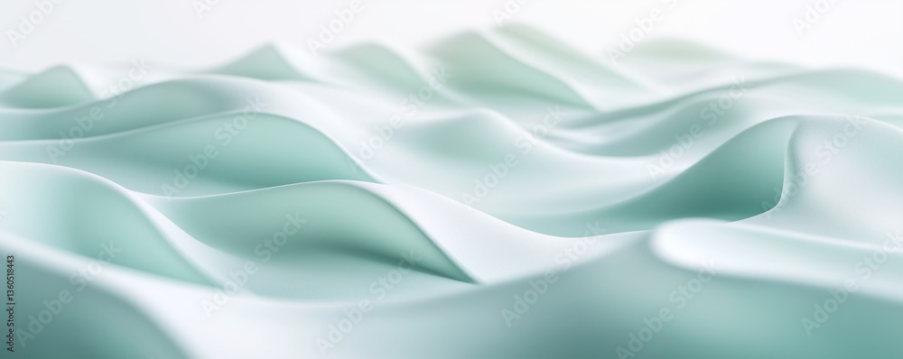 Aufkleber faded pastel mint texture creating soothing waves and gentle movement in a serene setting