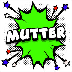 Pop art comic book explosion with bold colors and dynamic burst