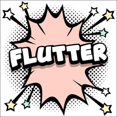 Pop art comic book explosion with bold colors and dynamic burst