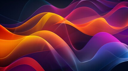 Abstract background with colorful waves, vibrant colors