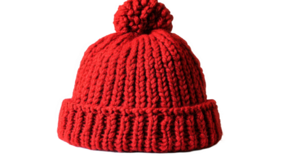 red winter hat