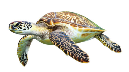 turtle on white background