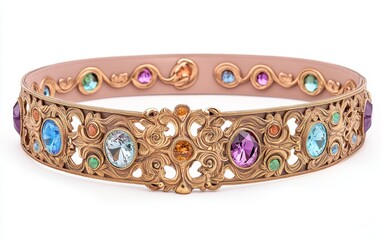 Elegant Vintage Style Decorative Gemstone Belt