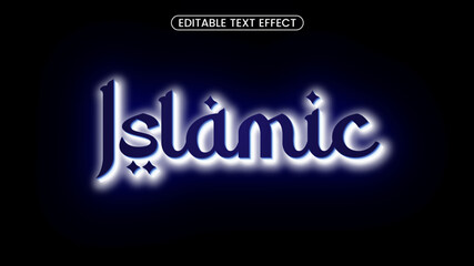 Modern abstract  background text effect. Editable text effect