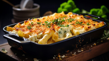 Cheesy Broccoli Macaroni Bake