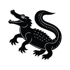 alligator silhouette art