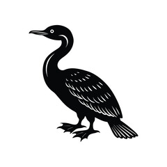 cormorant silhouette art