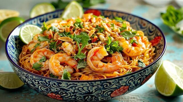 mee siam tangy vermicelli noodles video singapore cuisine