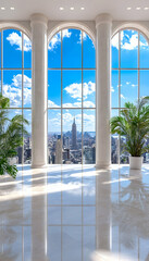 Luxurious NYC penthouse with panoramic city view