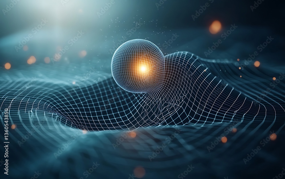 Poster Abstract digital sphere within a network of data waves