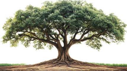 Fototapeta premium Majestic Ancient Tree in Nature's Embrace