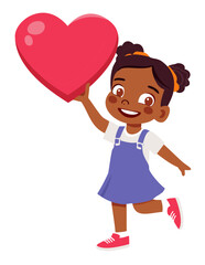 Obraz premium girl with heart