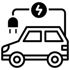 Electric Vehicle Icon