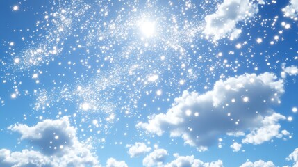 Obraz premium Sparkling Sky Clouds Daytime