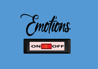 Obraz premium Emotions ON OFF,vector 