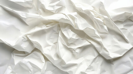 Obraz premium crumpled white paper