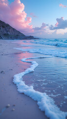 Beach with wave 012