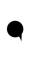 Circle bubble chat icon vector 